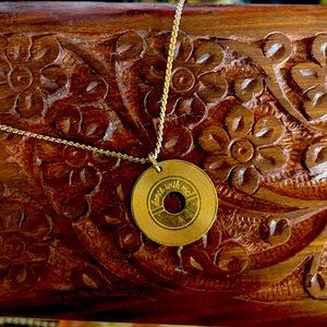 Vintage Avon Vinyl Record Necklace